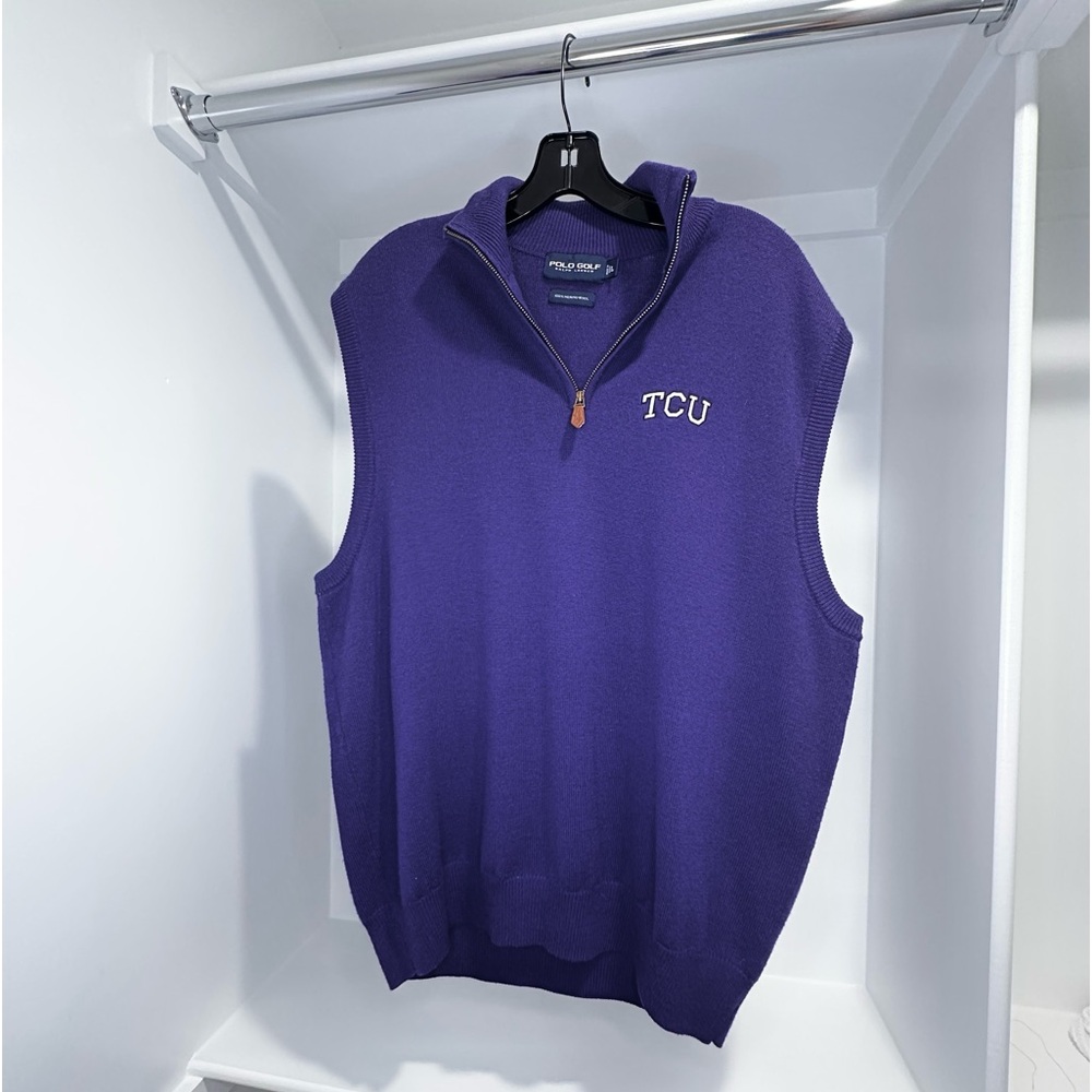 Mens TCU sweater vest | Size L